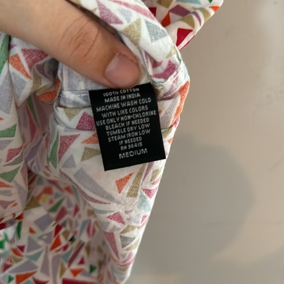 Alpha Beta Geometric Polo Collared Shirt Sz M - Picture 4 of 6